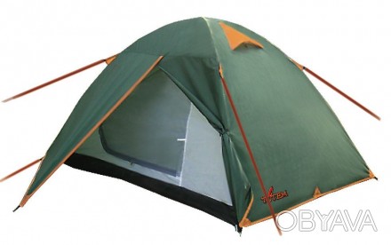Двухслойная палатка, идеальна для простых походов в весеннее, летнее и осеннее в. . фото 1
