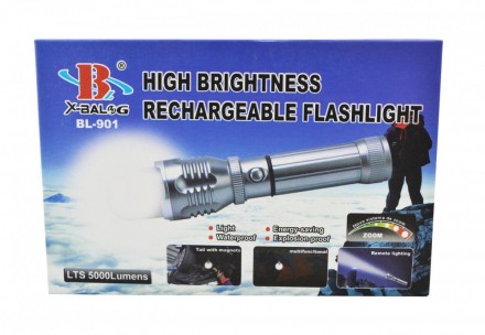  Police BL-901 - новый мощный светодиодный аккумуляторный фонарь с светодиодом L. . фото 7