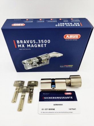 Сердцевина для замка Abus Bravus 3500 MX Magnet ключ/тумблер 
 
Abus Bravus 3500. . фото 9