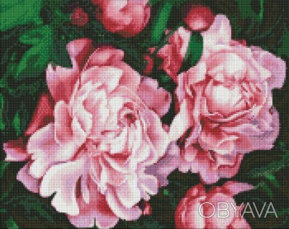 Набір з алмазною мозаїкою "Пишне цвітіння" 40х50см Работаем с 2011 годаБлагодаря. . фото 1