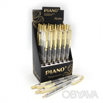 Ручка масляна "Piano" "Fashion" 0,7мм, чорна, ціна за 24 шт. // Работаем с 2011 . . фото 1