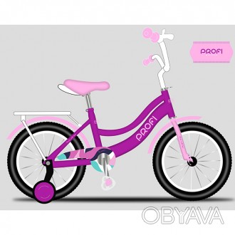 Велосипед дитячий PROF1 20д. MB 20052 (1шт) WAVE,SKD45,фіолетовий,дзвін.,ліхтар,. . фото 1