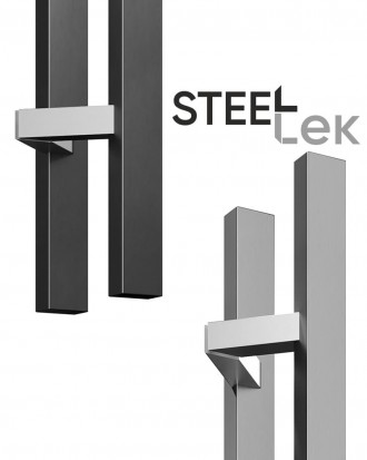 Дверные ручки-скобы SteelTek G105 20х40х1,2 мм 45° черный
 
SteelTek G105 - двер. . фото 3