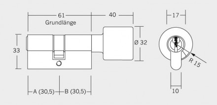 Цилиндровый механизм Winkhaus RPE 04 ключ/тумблер
 
Winkhaus RPE 04 - сердцевина. . фото 4