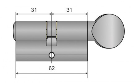 Цилиндровый механизм замка OZEN 112 ключ/тумблер сатин, 3 ключа
 
OZEN 112 - сер. . фото 4