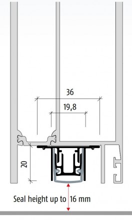 Автоматический выдвижной порог PLANET RO 585 мм
 
PLANET RO - порог выдвижной дл. . фото 4