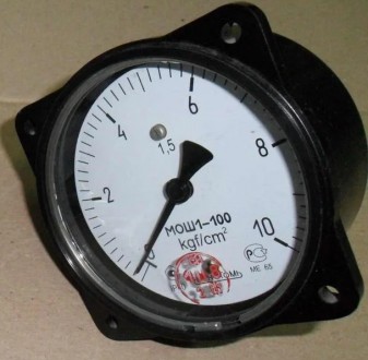 Манометр МОШ1-100 предназначен для измерения избыточного давления неагрессивных,. . фото 2