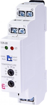 Реле контроля температуры ETI TER-3В (0..+40) 24-240V AC/DC 16A_AC1 2471813 (тер. . фото 2