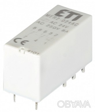 Реле промежуточное ETI MER2-230AC 2P 230V AC (8А_AC1)
Электромеханические реле M. . фото 1