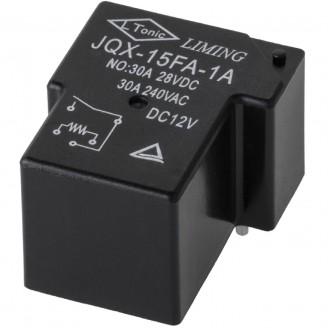 Реле промежуточное L Tonic JQX-15FA-1C 30A 12V DC SPDT (электромеханическое). Луцк. фото 1 Реле промежуточное L Tonic JQX-15FA-1C 30A 12V DC SPDT (электромеханическое). Луцк. фото 1