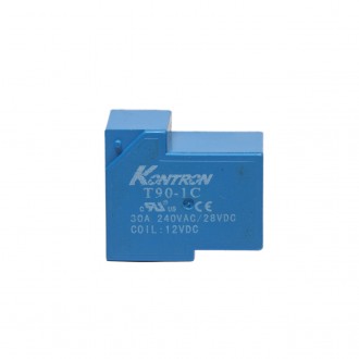 Реле промежуточное Kontron T90-1C 30A 12V DC 1CO (электромеханическое). Луцк. фото 1 Реле промежуточное Kontron T90-1C 30A 12V DC 1CO (электромеханическое). Луцк. фото 1