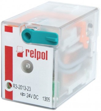 Реле промежуточное RELPOL R3-2013-23-1024-WTL 10А 3CO 24V DC (электромеханическо. Луцк. фото 1 Реле промежуточное RELPOL R3-2013-23-1024-WTL 10А 3CO 24V DC (электромеханическо. Луцк. фото 1