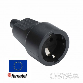 Розетка кабельная Famatel 2104 16A 250V черного цвета.
Ударопрочность IK07
Темпе. . фото 1