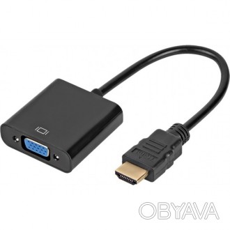 Адаптер Atcom HDMI to VGA (M/F) 0.1 м Black (AT9220) (Код товару:15101)