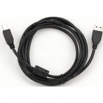 Кабель для принтера Cablexpert USB to USB Type-B V 2.0 (M/M) AM/BM 1.8 м у чорно. . фото 4