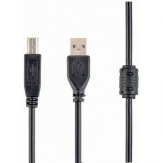 Кабель для принтера Cablexpert USB to USB Type-B V 2.0 (M/M) AM/BM 1.8 м у чорно. . фото 2