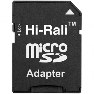 Карта пам'яті Hi-Rali microSDXC 64GB Class 10 + SD-adapter (HI-64GBSDCL10-01) (К. Харків. фото 1 Карта пам'яті Hi-Rali microSDXC 64GB Class 10 + SD-adapter (HI-64GBSDCL10-01) (К. Харків. фото 1