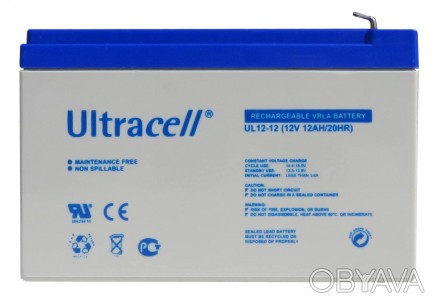 Представленная модель AGM аккумулятора Ultracell UL12-12 является надежным в исп. . фото 1