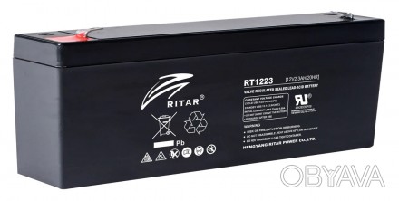 Аккумуляторная батарея AGM RITAR RT1223 - используется в устройствах с небольшим. . фото 1