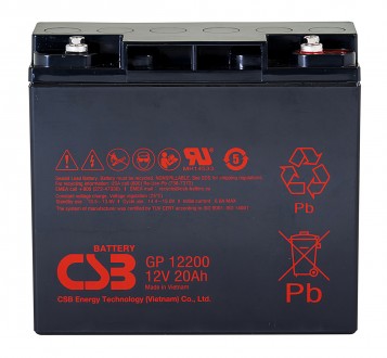 Аккумуляторная батарея CSB GP12200 - надёжный электрический компаньон для ваших . . фото 2
