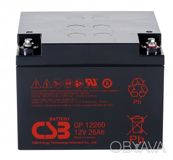 Аккумуляторная батарея CSB GP12260 - используется в устройствах с небольшим потр. . фото 1