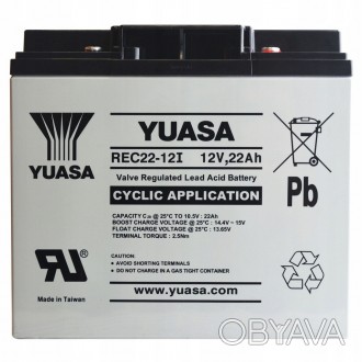 Аккумулятор Yuasa REC22-12II обладает повышенной мощностью, увеличенным сроком с. . фото 1