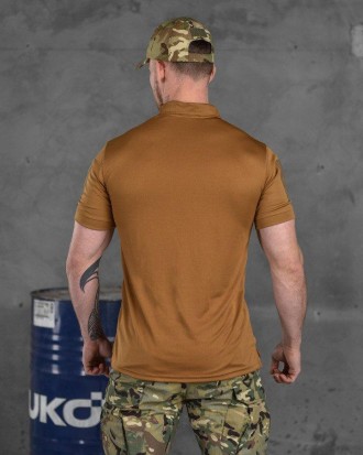Тактична футболка зсу поло для військовослужбовців, футболка поло військова койо. . фото 4