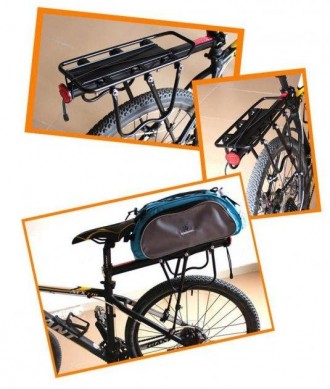 Консольный велосипедный багажник, выдерживающий нагрузку до 30 кг. благодаря под. . фото 11