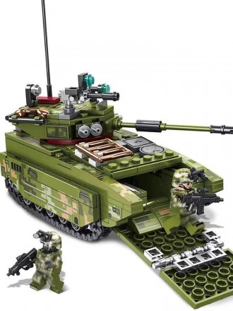Конструктор - танк ВСУ "БМП Marder" (385 деталей) арт. 91463
В наше время военна. . фото 3