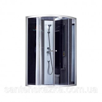 Lidz 4мм стеклянная дверь тонированная Gray TANI SB90x90.HIGH.GR. . фото 2