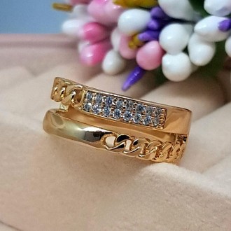 Красивое позолоченное женское кольцо. Медицинское золото
Бренд: Xuping
Основа : . . фото 4