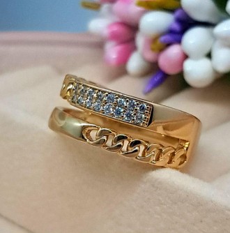 Красивое позолоченное женское кольцо. Медицинское золото
Бренд: Xuping
Основа : . . фото 3