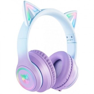 Bluetooth-гарнітура Onikuma Cat B90 Purple (Код товару:34592). Харьков. фото 1 Bluetooth-гарнітура Onikuma Cat B90 Purple (Код товару:34592). Харьков. фото 1