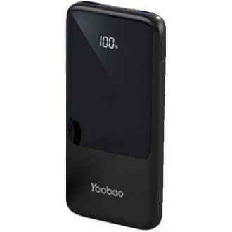 Yoobao LC7 - портативний зарядний пристрій з ємністю 10000 mAh та підтримкою шви. . фото 2