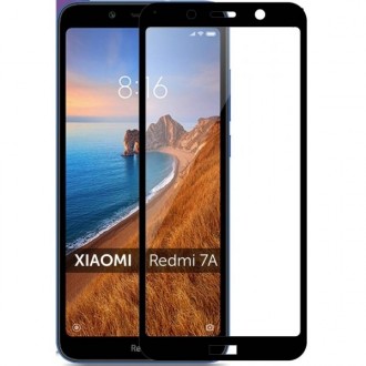 Захисне скло для Xiaomi Redmi 7A Black (Код товару:9724). Харьков. фото 1