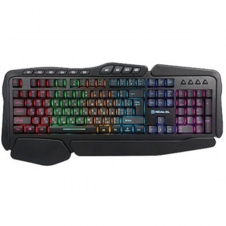 Клавіатура Real-El Gaming 8900 Black (Код товару:14402). Харьков. фото 1 Клавіатура Real-El Gaming 8900 Black (Код товару:14402). Харьков. фото 1