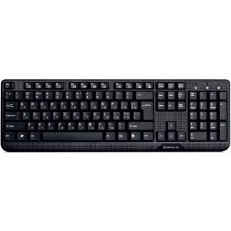 Клавіатура Real-EL Standart 500 USB Black (EL123100010) (Код товару:14400). Харьков. фото 1 Клавіатура Real-EL Standart 500 USB Black (EL123100010) (Код товару:14400). Харьков. фото 1