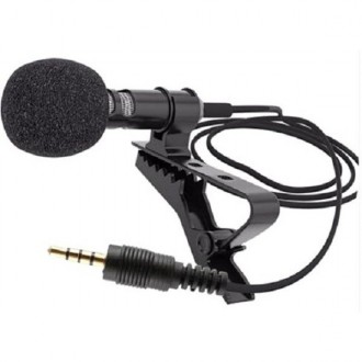 Мікрофон XoKo MC-100 + сплітер 3.5 мм являє собою компактний, петличний мікрофон. . фото 2