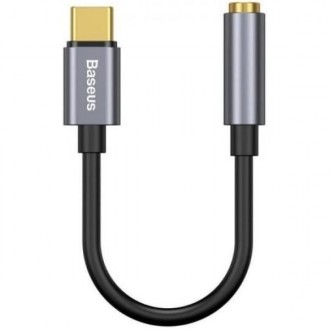 Перехідник Baseus L54 Type-C to 3.5mm Gray (CATL54-0G) (Код товару:19027). Харьков. фото 1 Перехідник Baseus L54 Type-C to 3.5mm Gray (CATL54-0G) (Код товару:19027). Харьков. фото 1