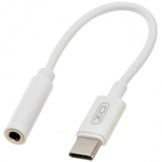 Перехідник XO NB-R161 Type-C to 3.5mm White (Код товару:28444). Харьков. фото 1 Перехідник XO NB-R161 Type-C to 3.5mm White (Код товару:28444). Харьков. фото 1