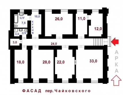 200 m² 
1-й этаж, свой вход.
Фасад 7 отдельных кабинетов.
Солидный офис,. . фото 4