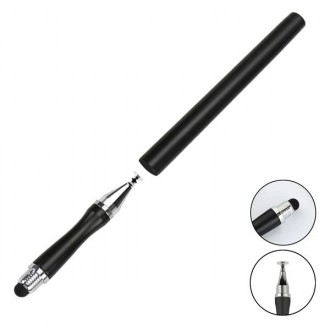 Стілус ручка для смартфонів та планшетів 2 в 1. Сенсорна ручка для Samsung, Xiao. . фото 3