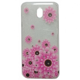 Чохол силіконовий з квітами для Samsung J7 2017 J730 Pink (Код товару:30579). Харьков. фото 1 Чохол силіконовий з квітами для Samsung J7 2017 J730 Pink (Код товару:30579). Харьков. фото 1
