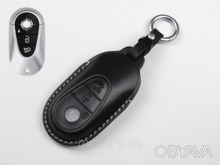 
Чохол з натуральної шкіри для ключа Mercedes Benz C-Class W206, S-Class W223, E. . фото 1