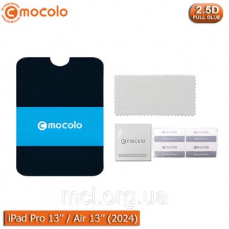Защитное 2.5D стекло Mocolo 9H для планшетов Apple iPad Pro 13''/ Air 13'' (2024. . фото 4