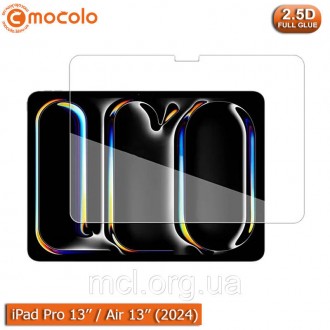 Защитное 2.5D стекло Mocolo 9H для планшетов Apple iPad Pro 13''/ Air 13'' (2024. . фото 3
