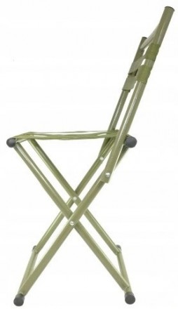  Туристическое рыбацкое раскладное кресло со спинкой Gart S1645305 Оливковый Скл. . фото 3