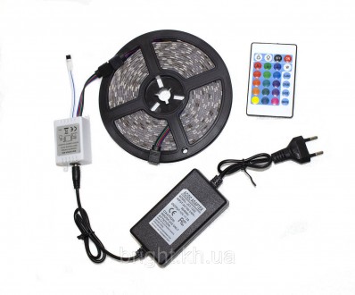 Светодиодная лента LED 4 режима, 16 цветов, RGB+White SMD 5050, пульт. Харьков. фото 1 Светодиодная лента LED 4 режима, 16 цветов, RGB+White SMD 5050, пульт. Харьков. фото 1