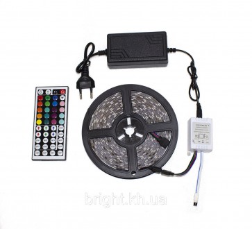 Светодиодная лента LED, 5м, 8 режимов, 20 цветов RGB+White SMD 5050, пульт. Харьков. фото 1 Светодиодная лента LED, 5м, 8 режимов, 20 цветов RGB+White SMD 5050, пульт. Харьков. фото 1
