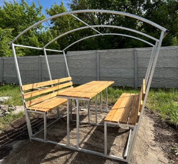 Альтанка “Западенська” з дахом без полікарбонату. Львів. фото 1 Альтанка “Западенська” з дахом без полікарбонату. Львів. фото 1